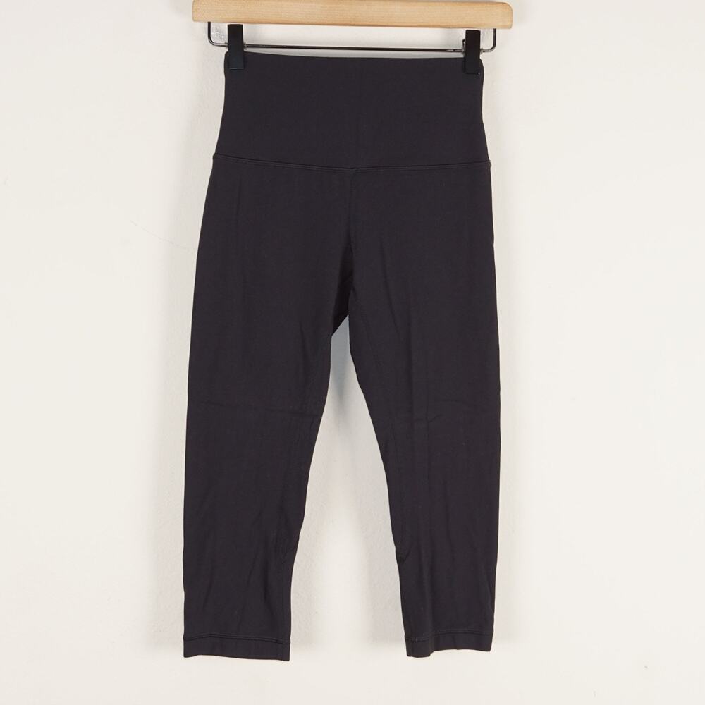 Lululemon Run It Out Tight Luxtreme Black Cropped Leggings Womens Sz 4